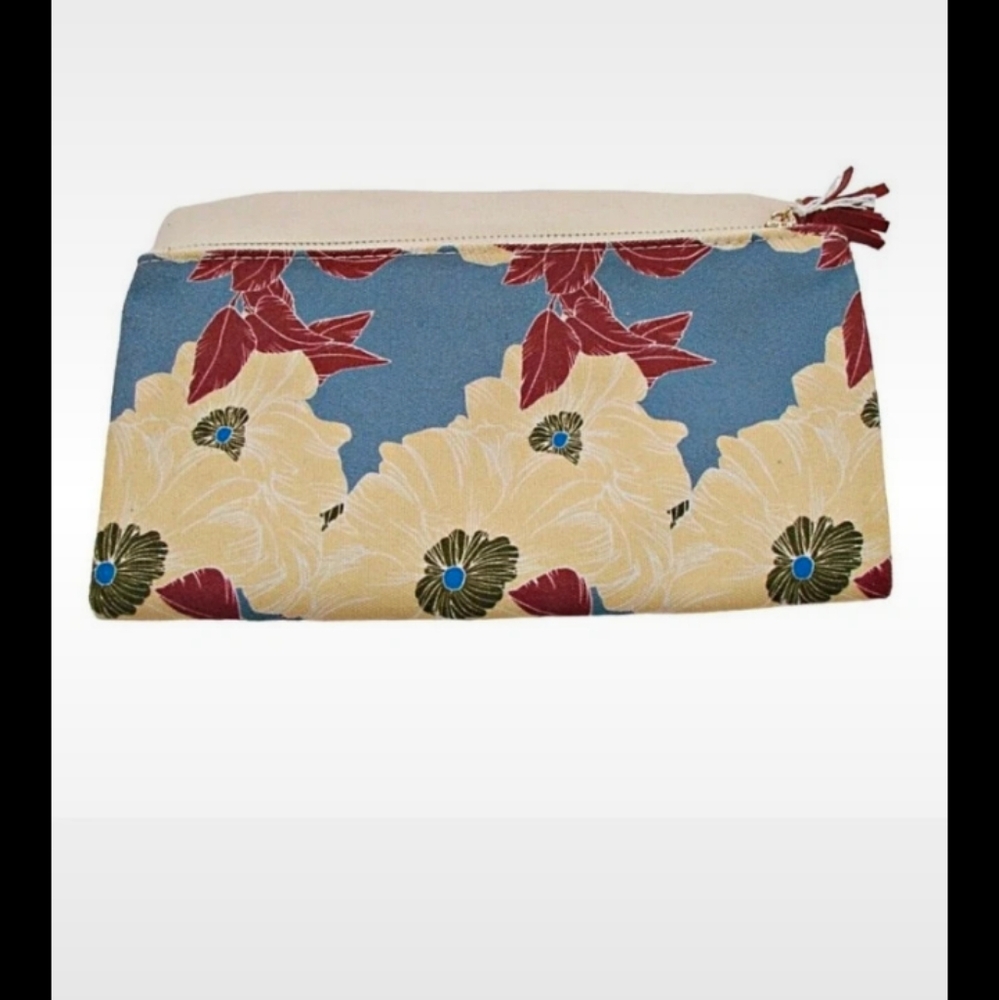 Rachel Pally Reversible Clutch Bag Floral Bloom Floral Patterned with Tassel